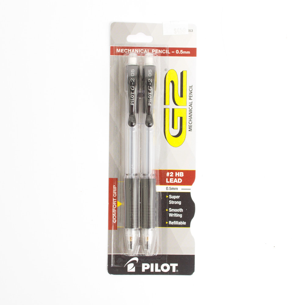 Pilot, G2, Pencils, 0.5mm, Carded, 2 pack